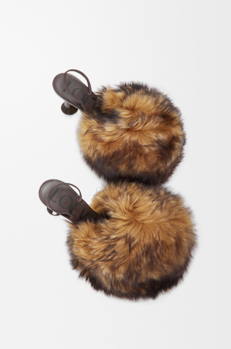 Toy slingback pump in shearling 3