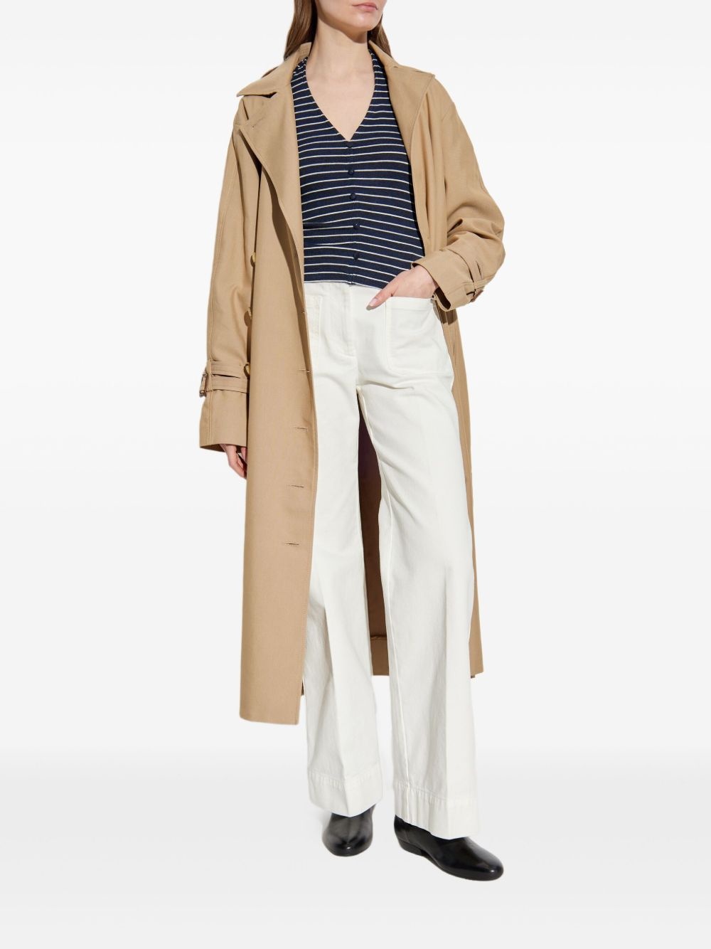 striped button-up top - 2