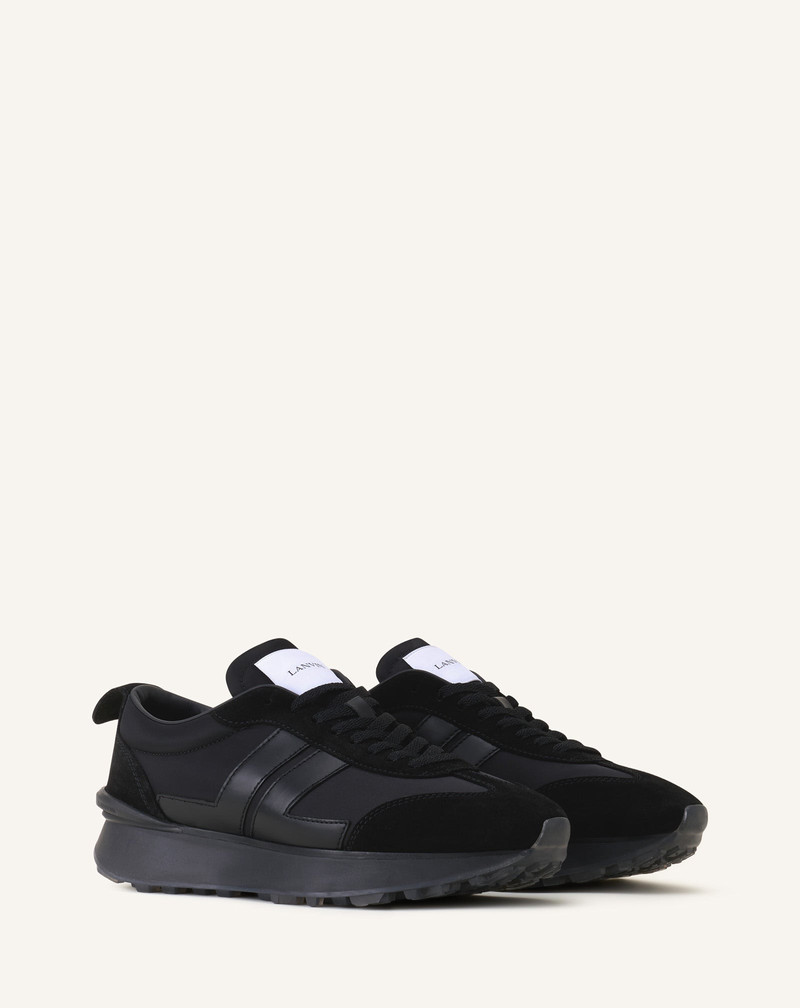 Lanvin BLACK BUMPR NYLON SNEAKERS outlook