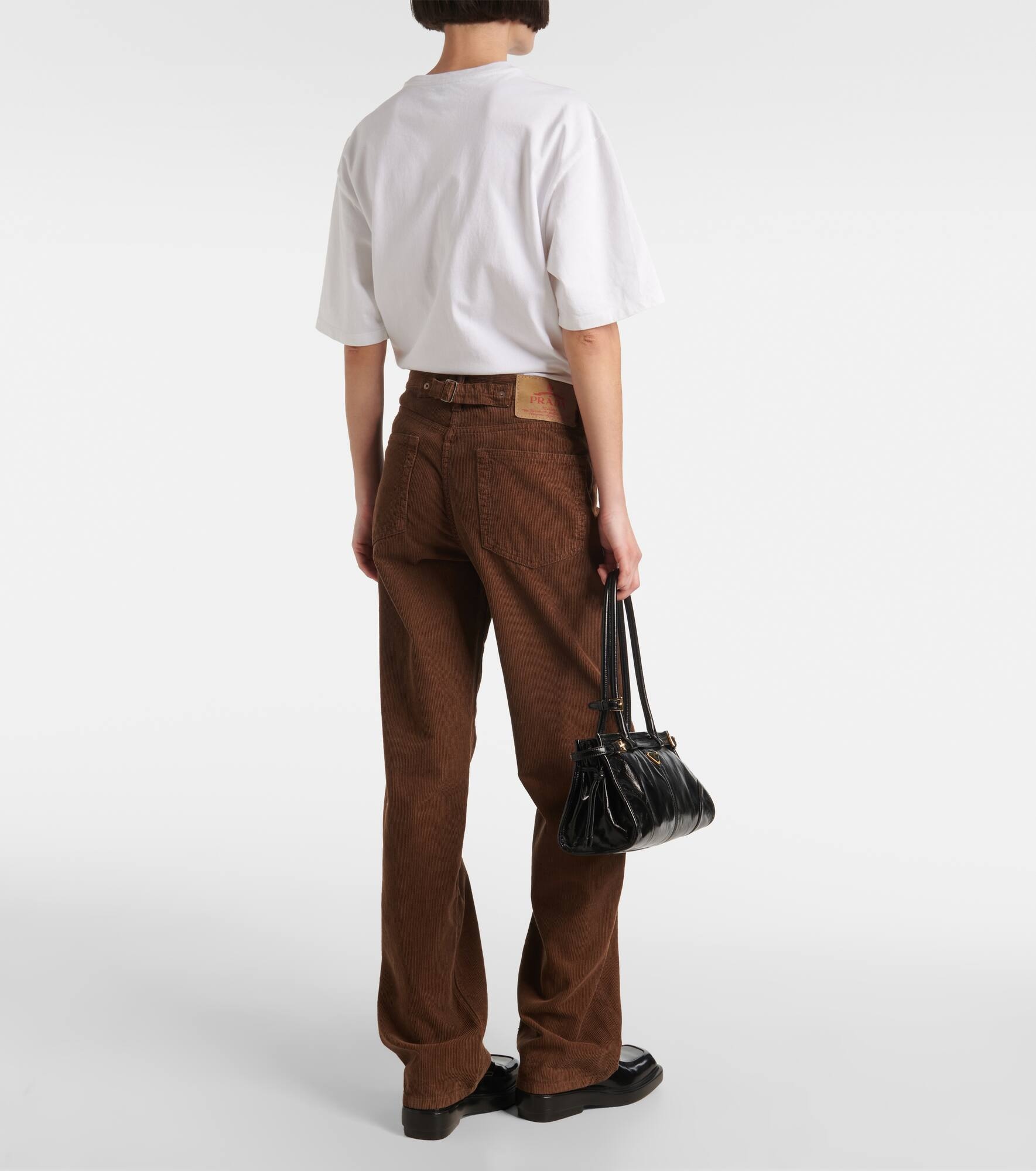 【プラダ・PRADA】Wide-legged corduroy pants Prada Wide Legged Corduroy Pants | Saks Fifth Avenue
