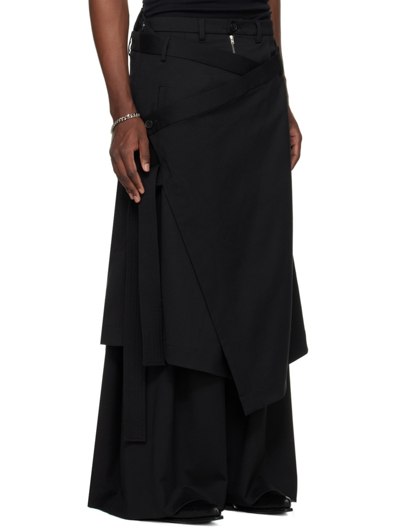 Black Apron Midi Skirt 2