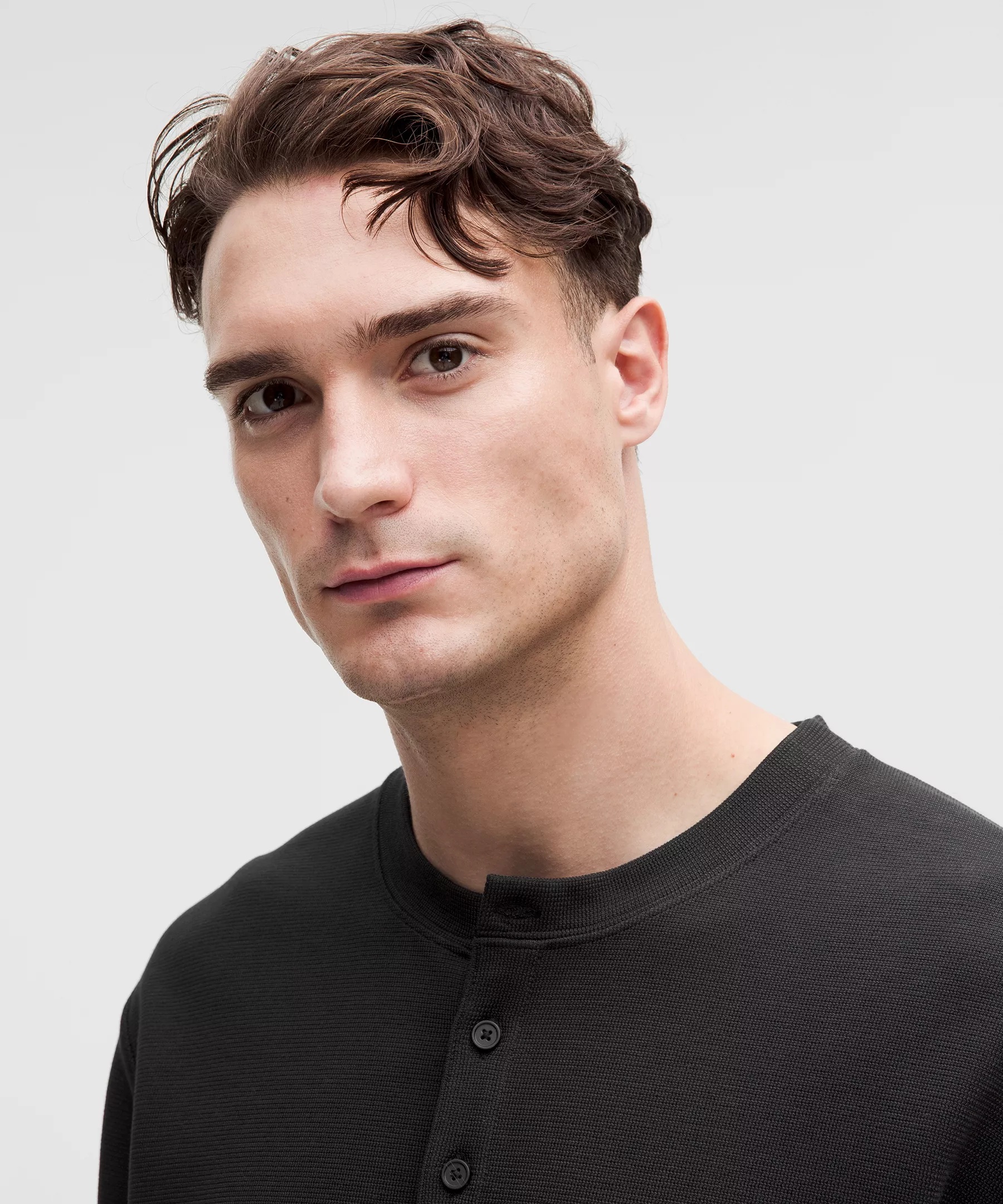 Heavyweight Cotton Textured Henley - 4
