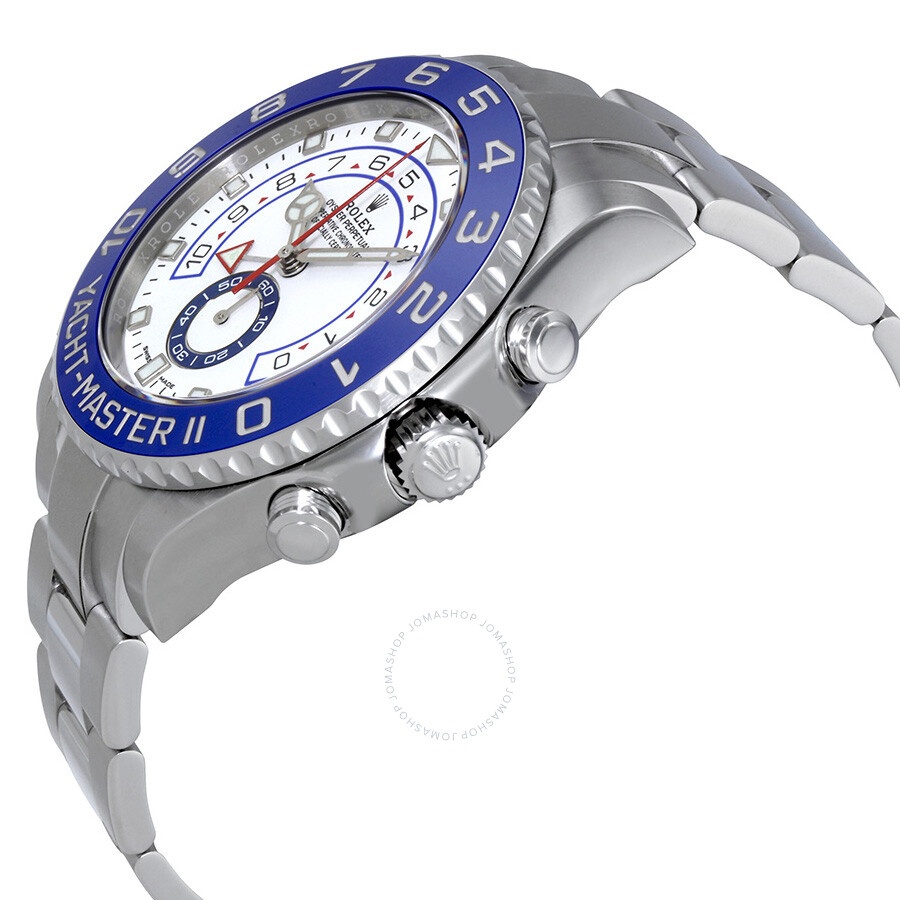 Pre-owned Rolex Yacht-Master II Chronograph Automatic White Dial Men's Watch 116680-0002 - 2