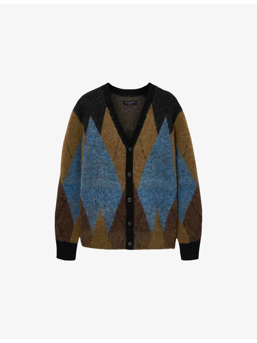 Bernie Argyle Wool-Blend Cardigan - 1