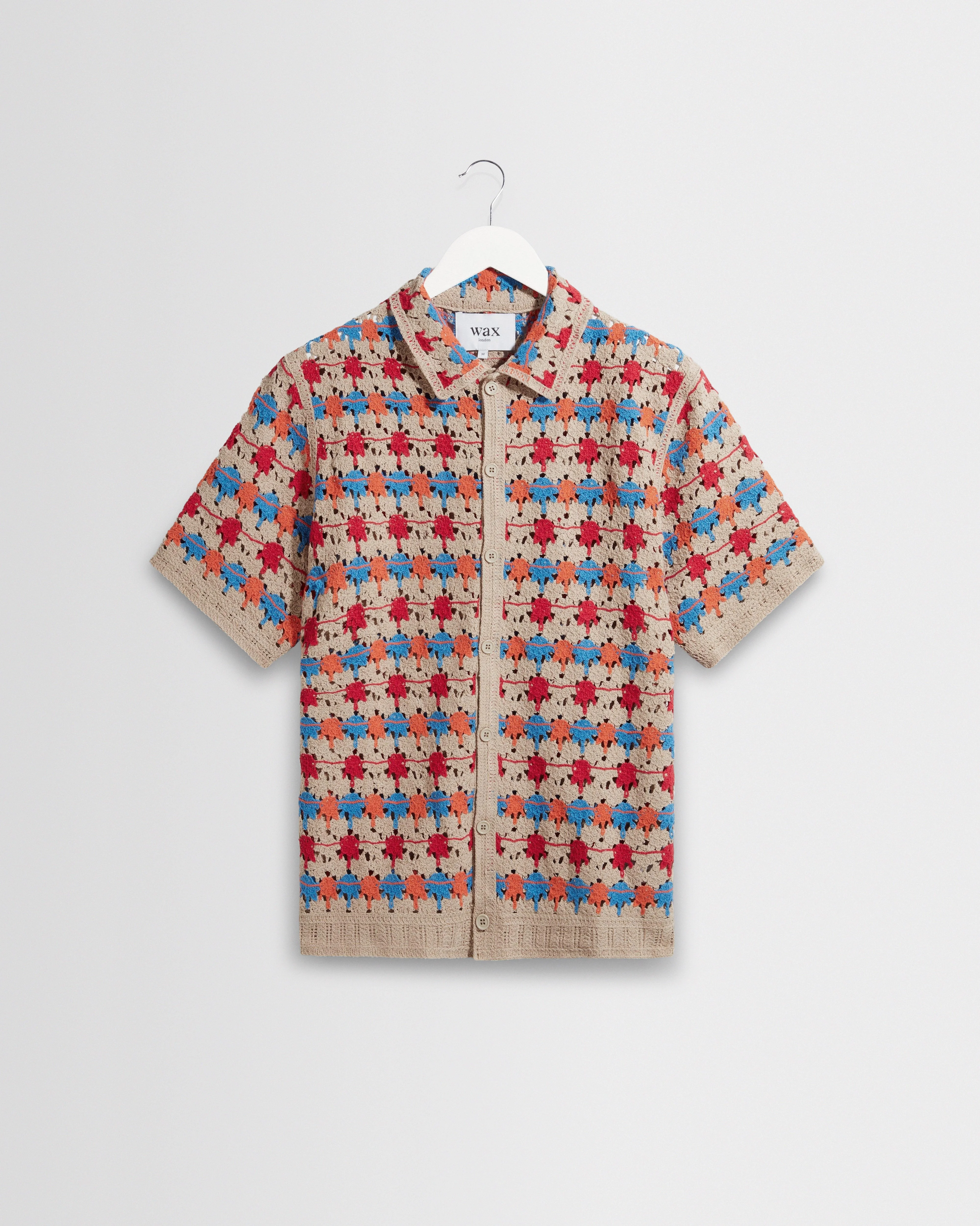 Porto - Multicolour Splash Crochet Shirt - 1