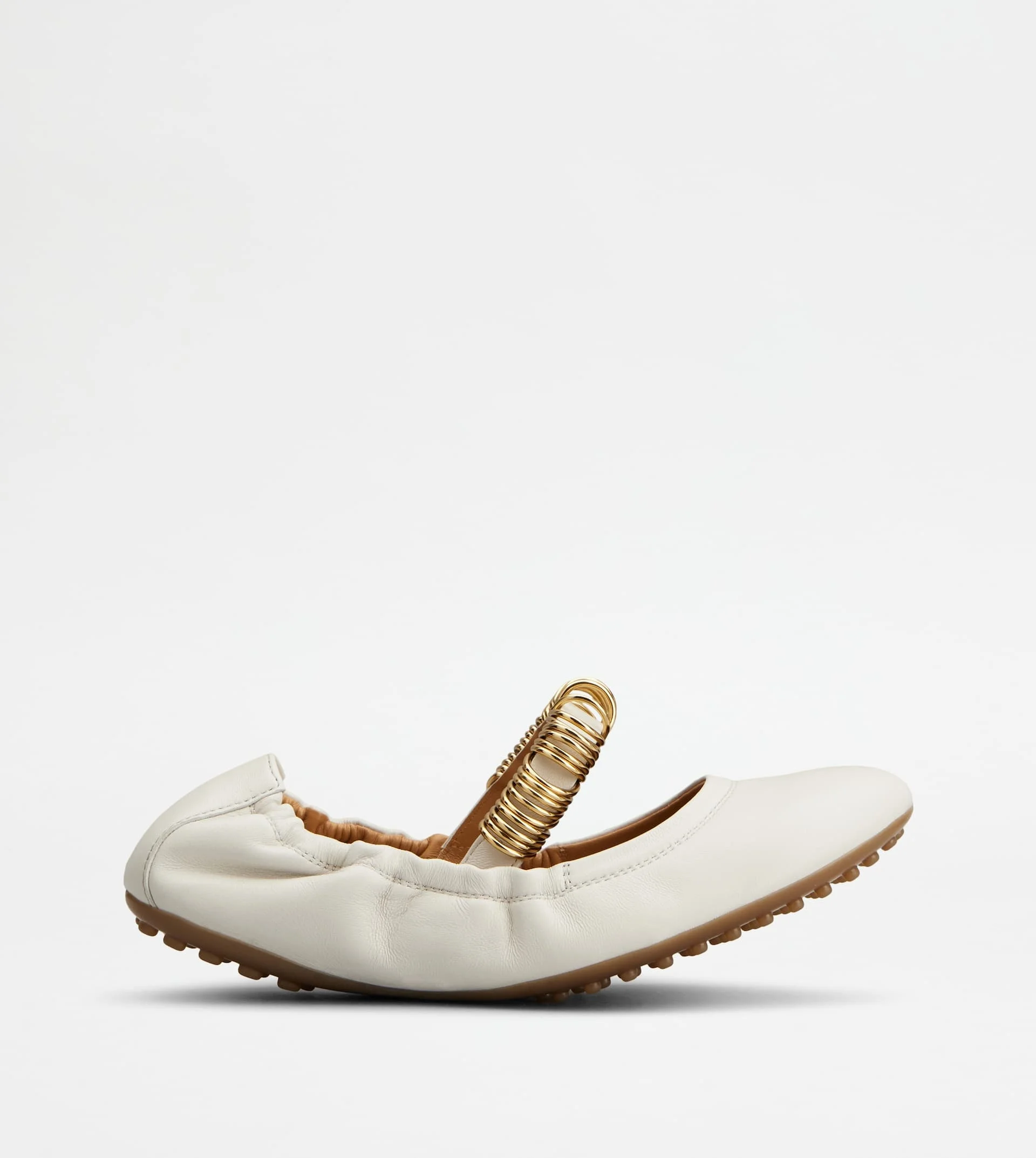 BALLERINAS IN LEATHER - WHITE - 1