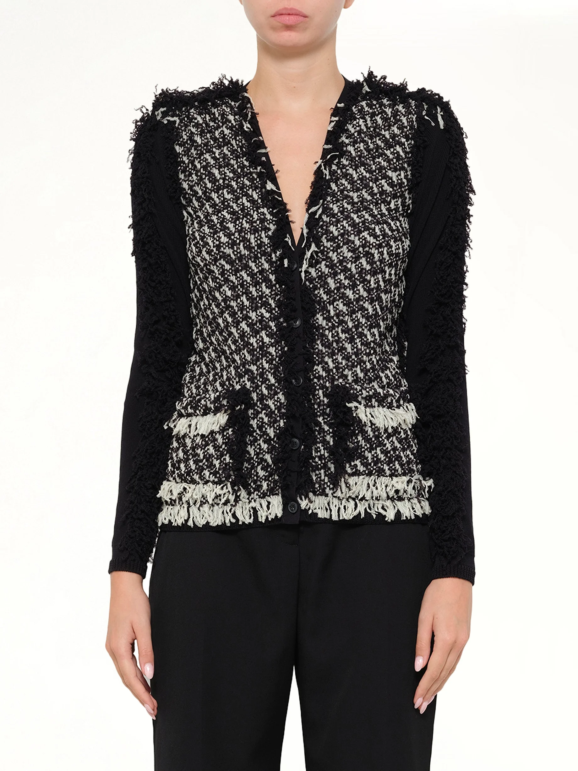 Lanvin Knitted Jacket in Black - 1