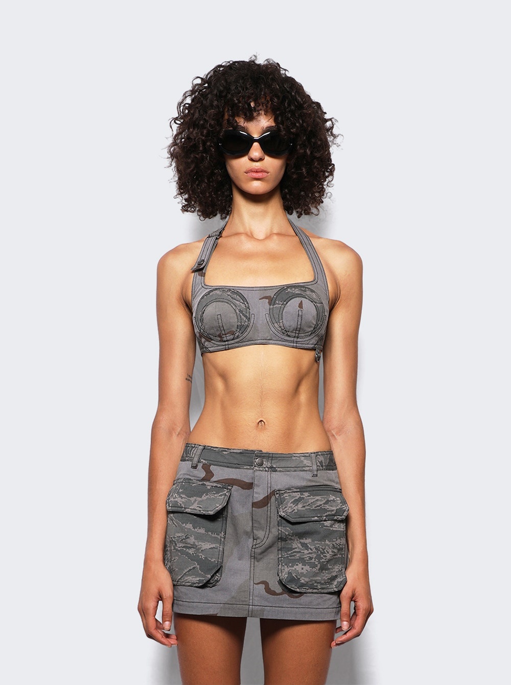 Regenerated Bandeau Top Dark Grey - 3