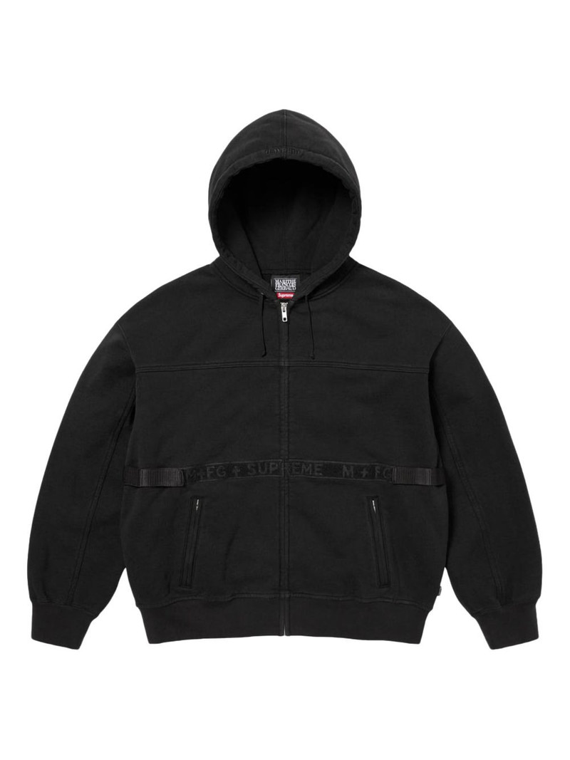 x Marithé+François Girbaud zip-up hoodie 1