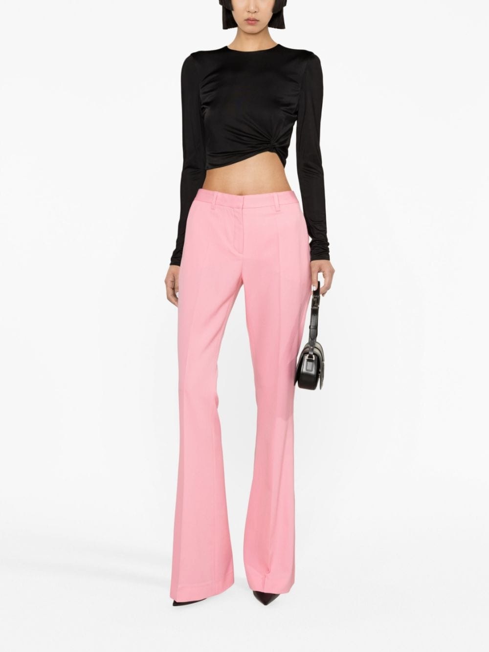 x Dua Lipa knotted crop top - 2