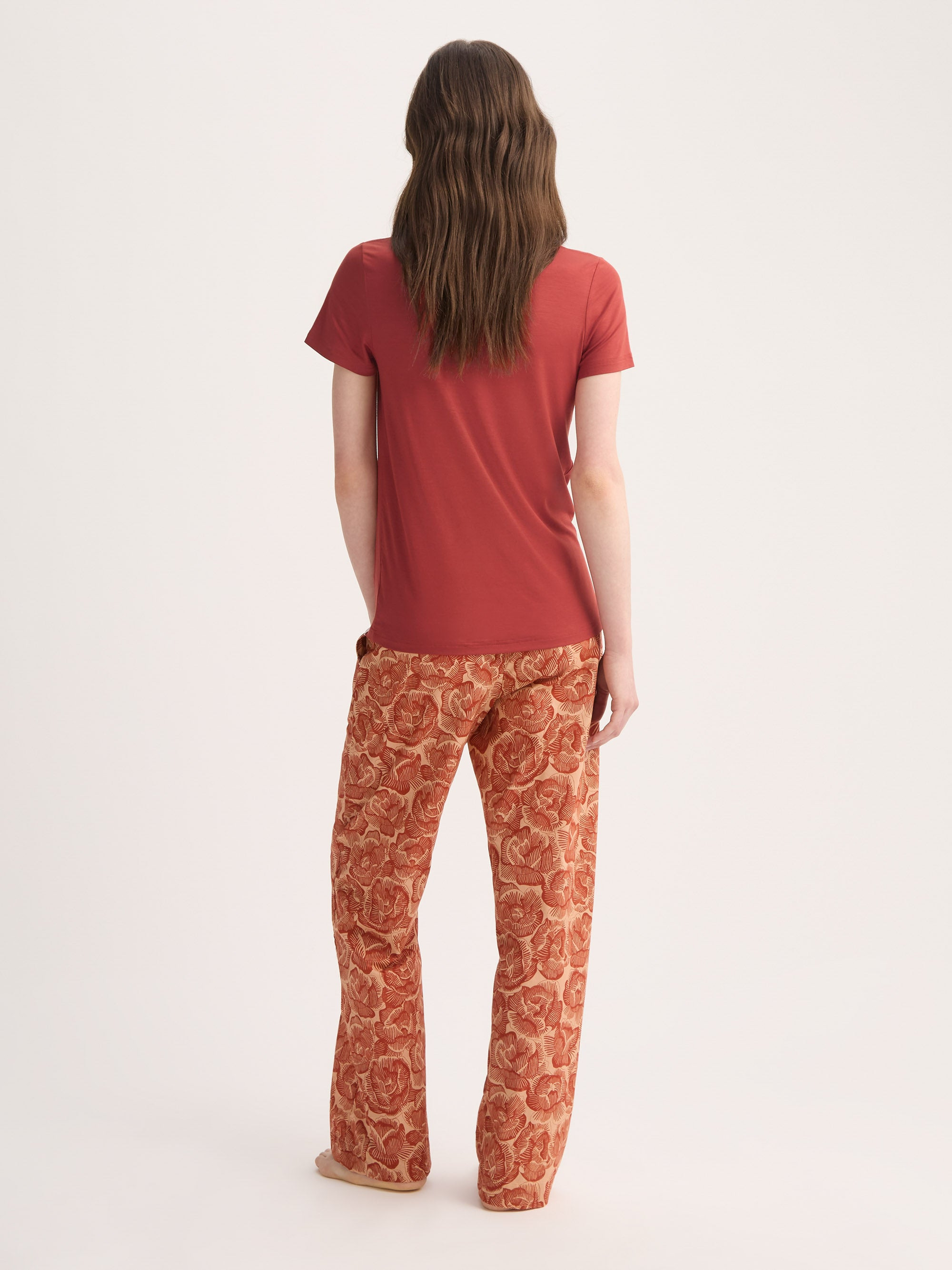 Women's T-Shirt Lara Micro Modal Stretch Rose Red - 3
