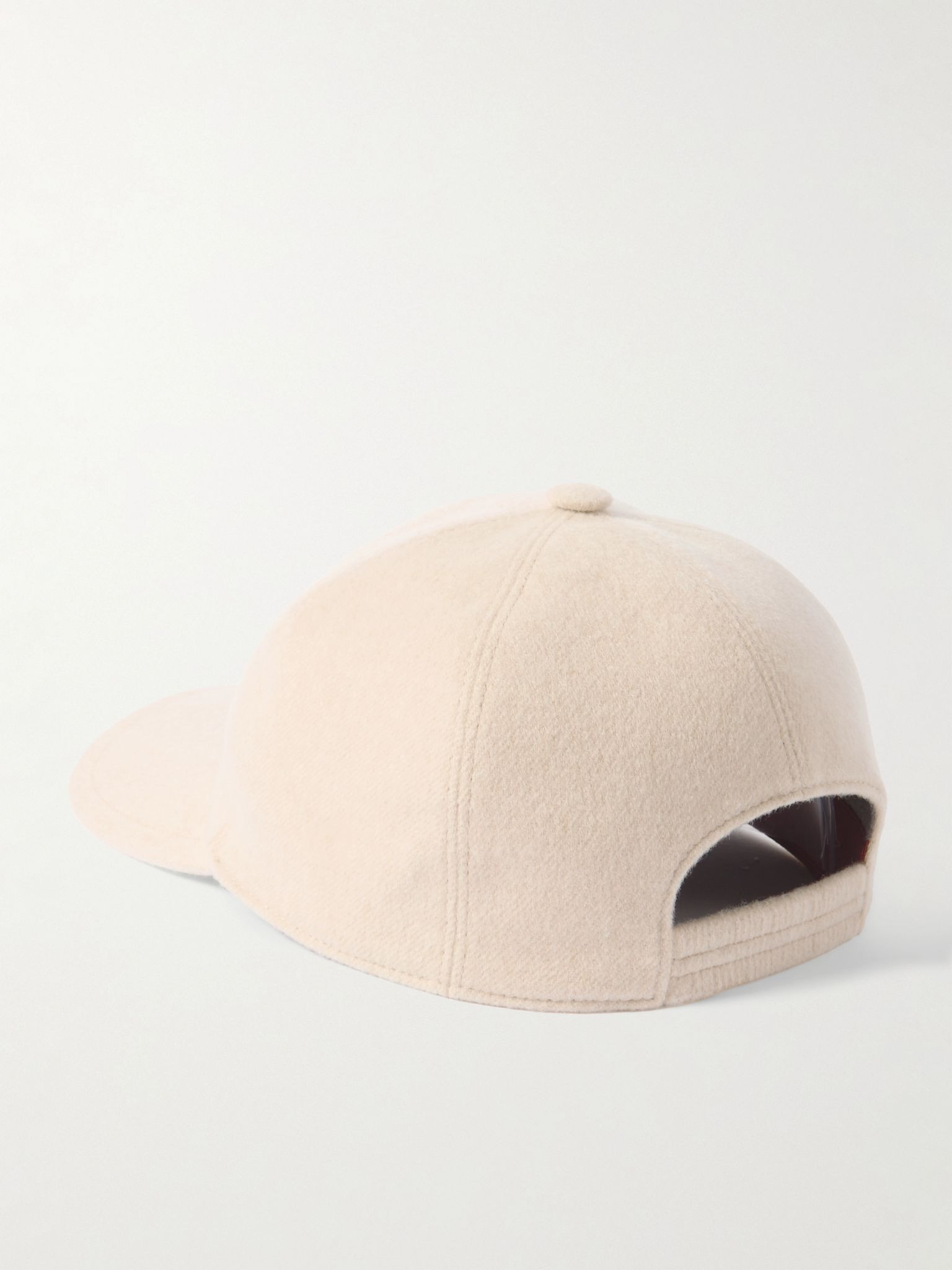 Logo-Embroidered Storm System® Cashmere Baseball Cap Beige - 3