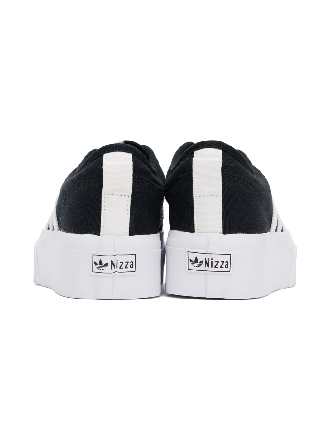 Black & White Nizza Platform Sneakers - 2