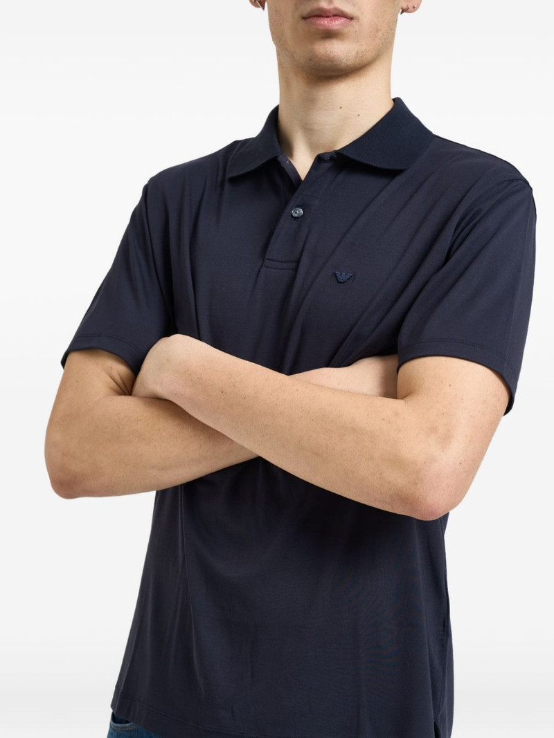 EMPORIO ARMANI logo-embroidery short-sleeve polo shirt outlook