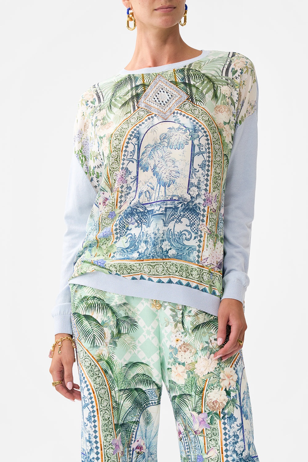 LONG SLEEVE JUMPER WITH PRINT FRONT - 5