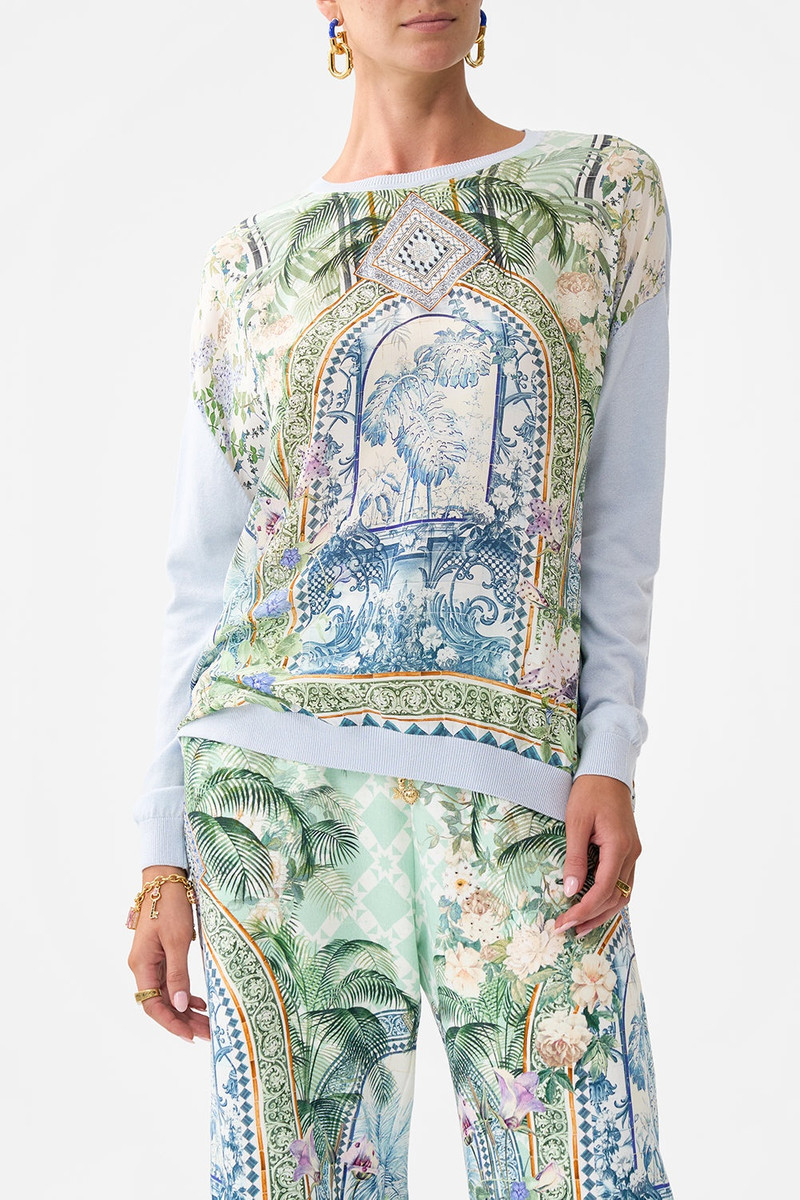 LONG SLEEVE JUMPER WITH PRINT FRONT 5