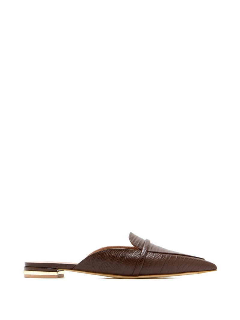 Doramu pointed textured mules 1