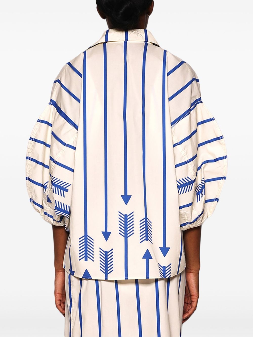Flechada arrow-print cotton shirt - 5