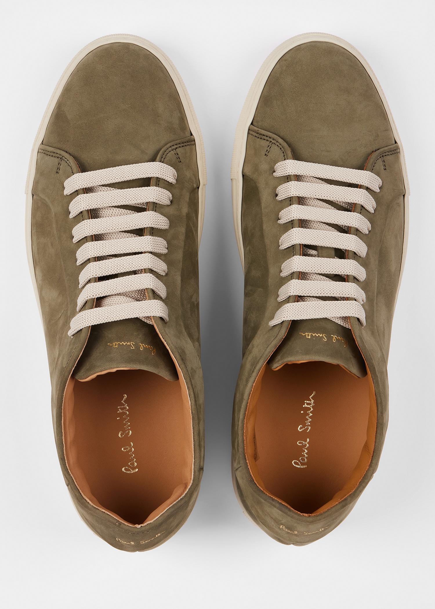 Sage Green Nubuck 'Basso' Trainers - 3