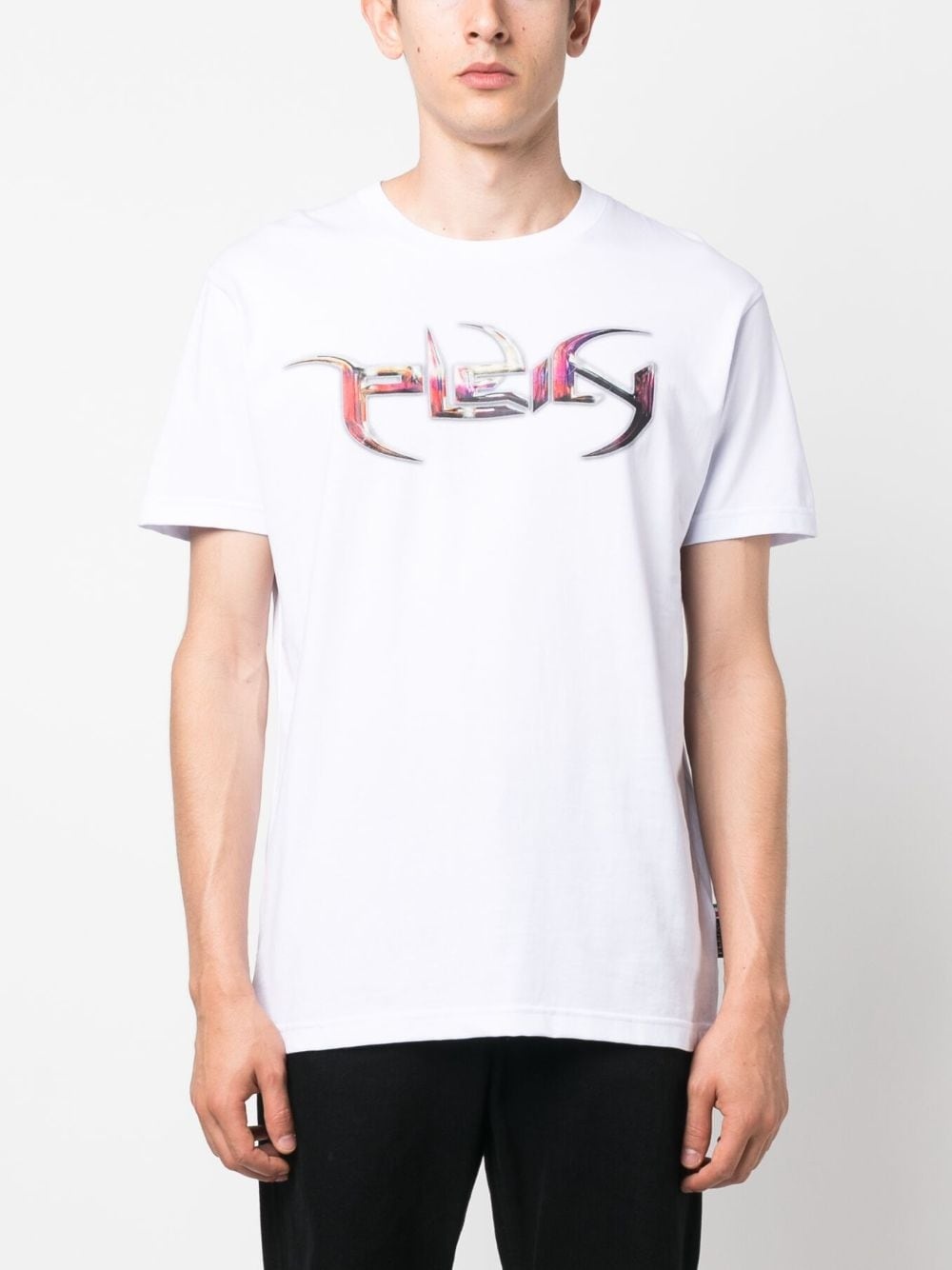 logo-print cotton T-shirt - 3