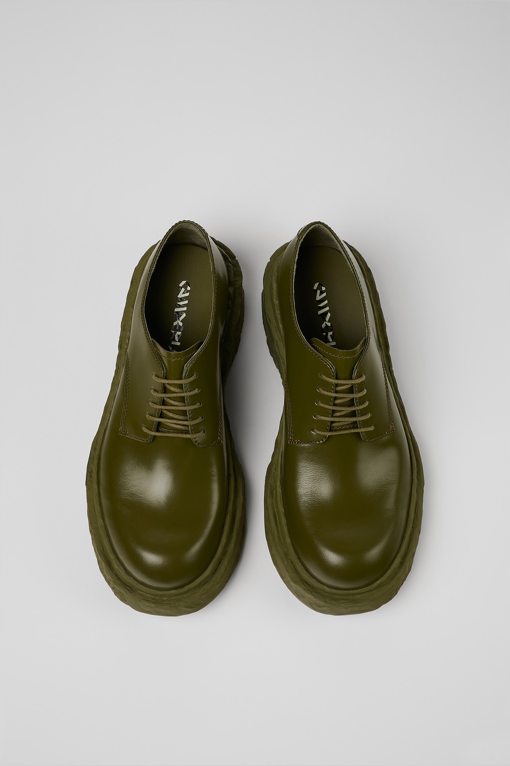 Green Leather Blucher - 4