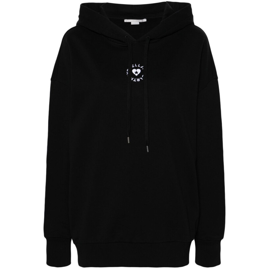 Stella McCartney Logo-Embroidered Drawstring Cotton Hoodie - 5