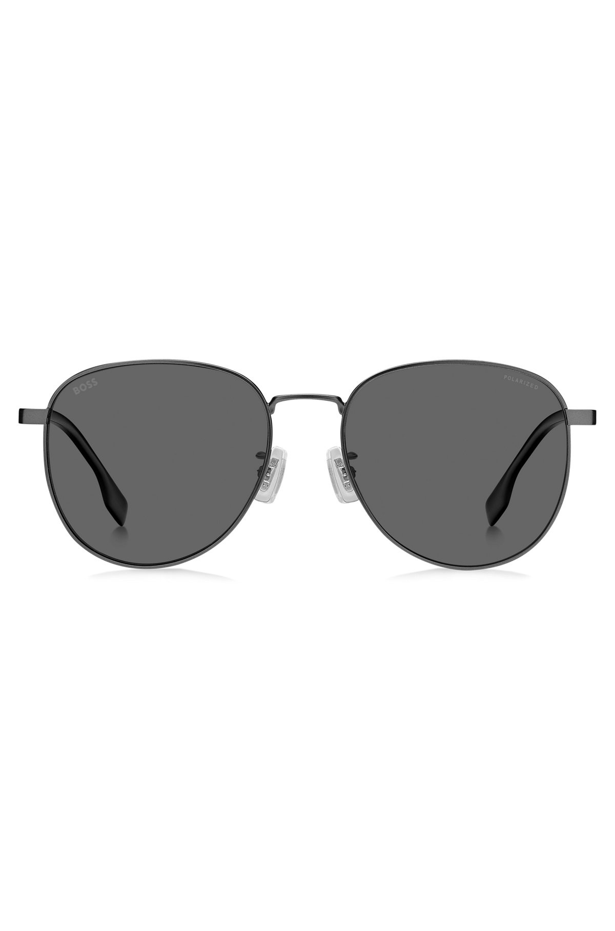 STEEL AND BETA-TITANIUM SUNGLASSES WITH BLACK END-TIPS - 3