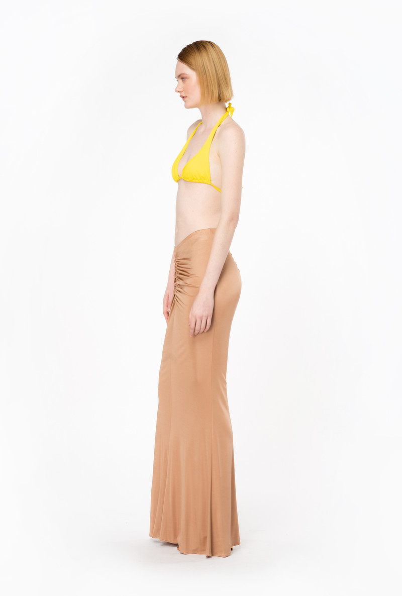 LONG GLOSSY JERSEY SKIRT 3