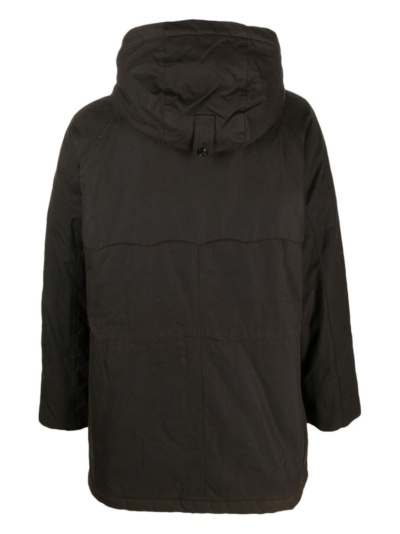Baracuta hooded press-stud coat outlook