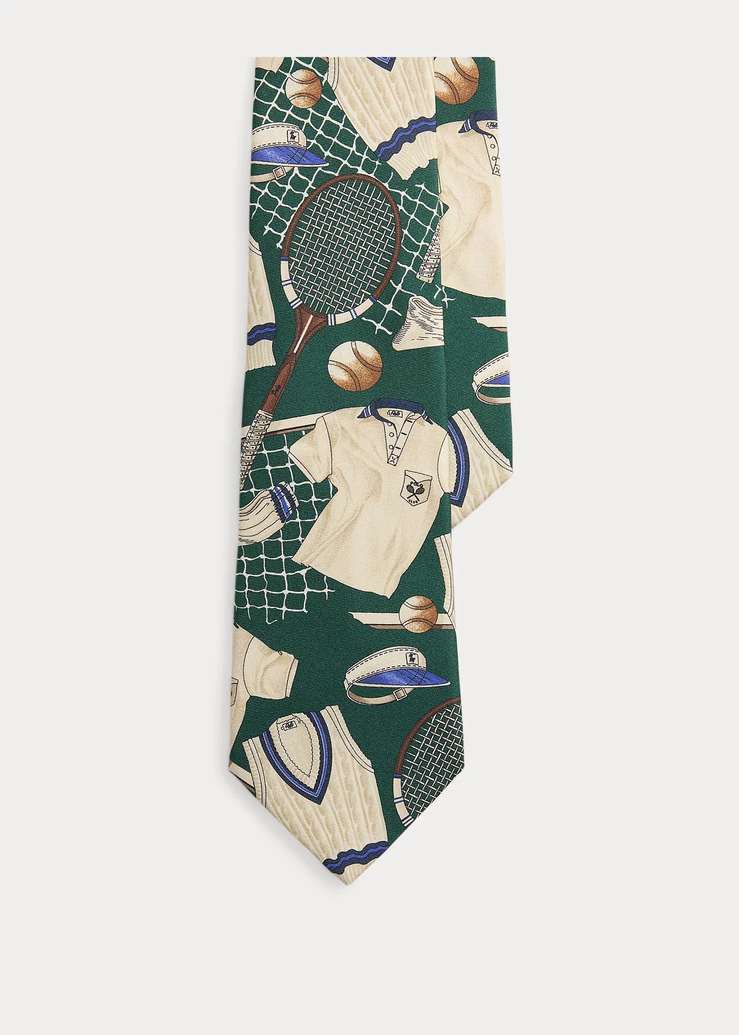 Tennis-Print Silk Tie - 1