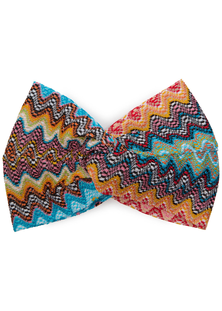 Missoni Zigzag-intarsia Knitted Headband - 1