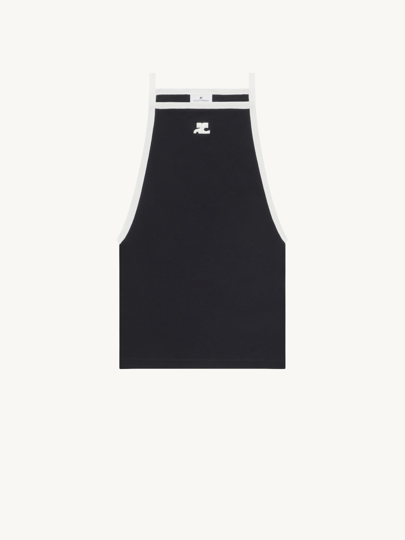 LIGHT RIBS CONTRAST TANK TOP - 1
