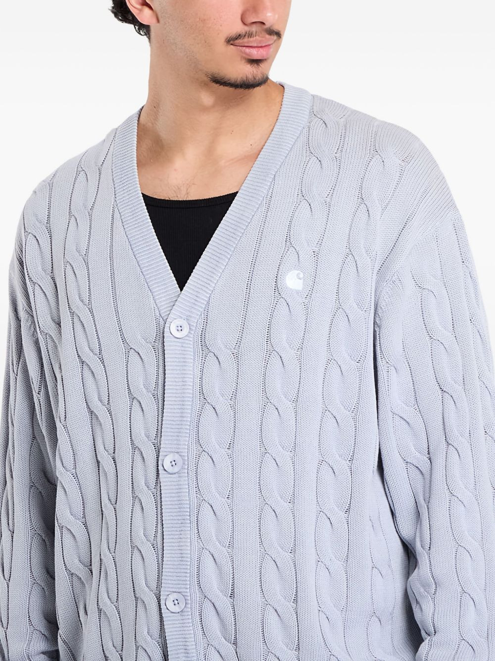 cable-knit cardigan - 5