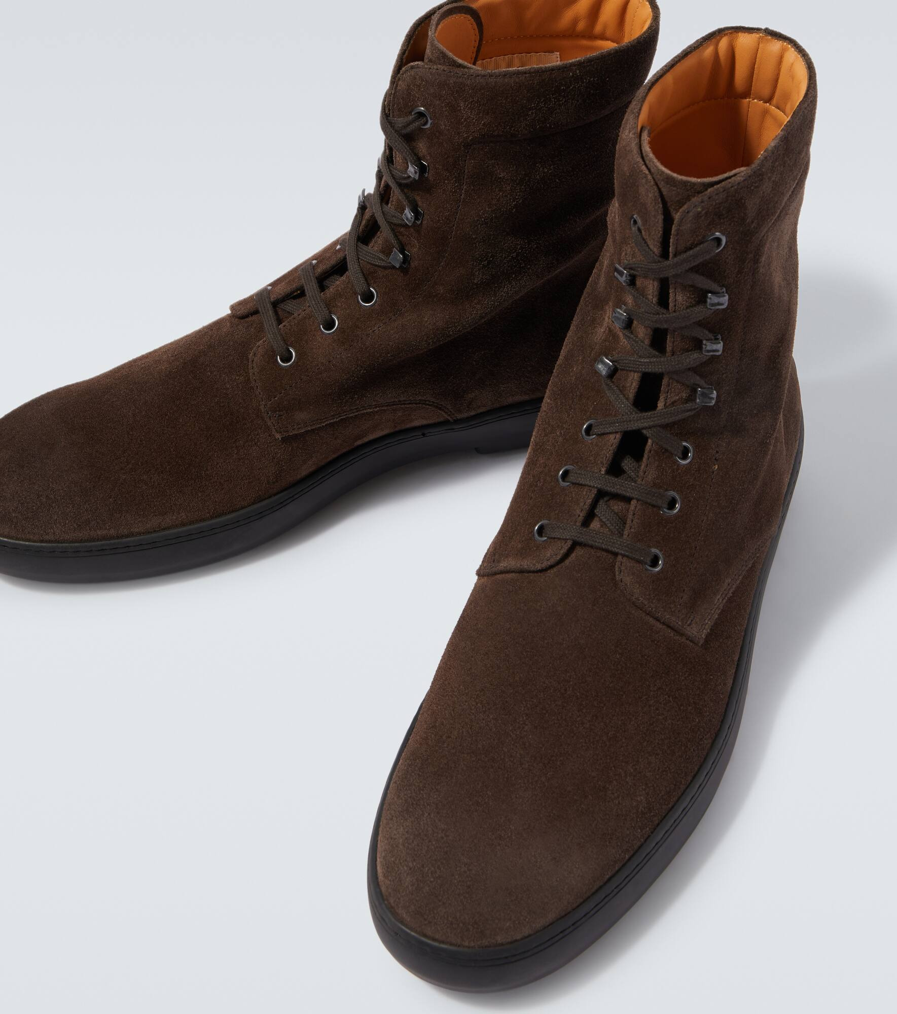 Suede lace-up boots - 3