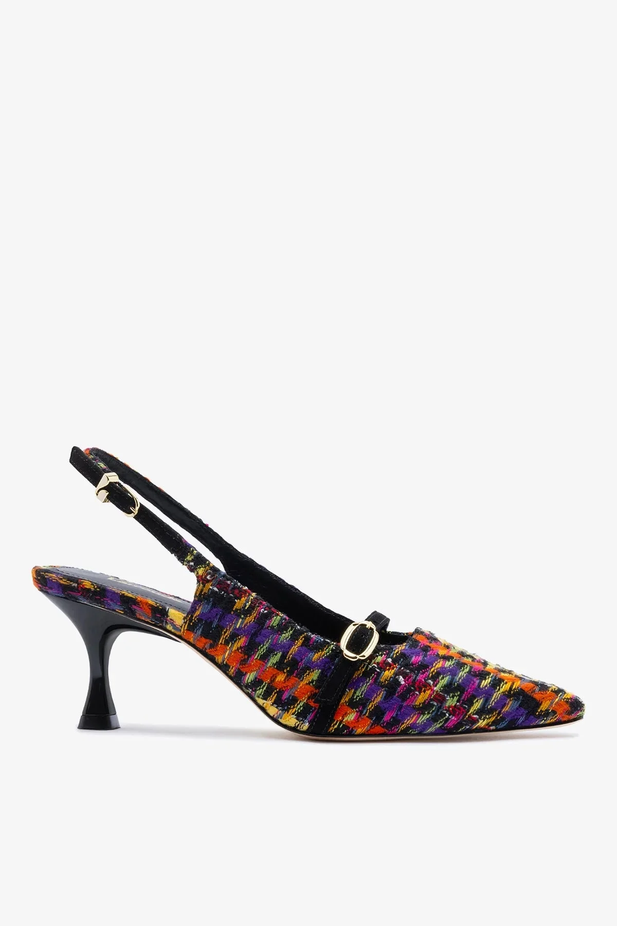 Ines Pump Multicolor Printed Tweed - 1