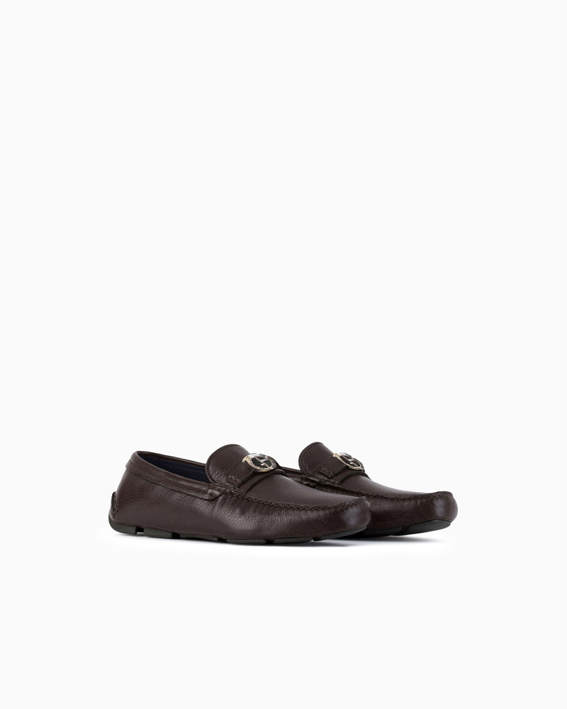 GIORGIO ARMANI Deerskin loafers outlook