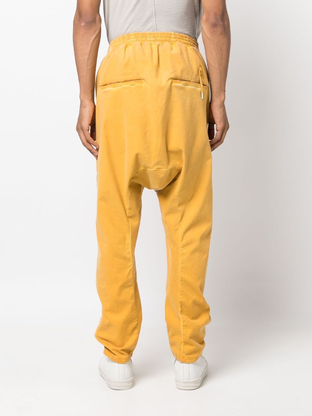 adjustable-strap drop-crotch trousers - 4