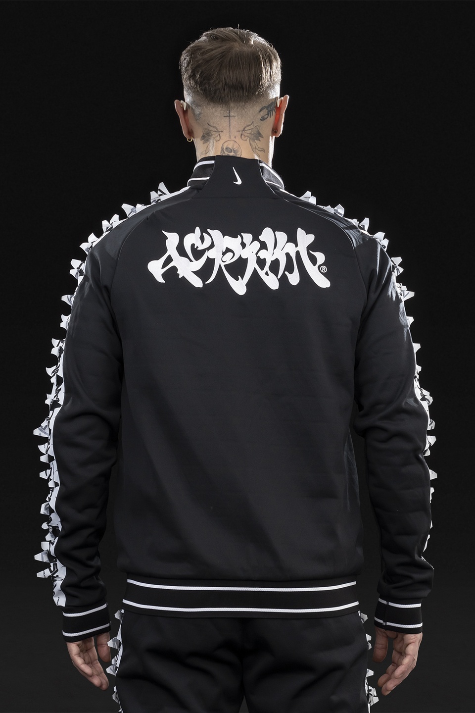 GGG-J1-010 Nike® Acronym® Track Jacket Knit Black/White - 5