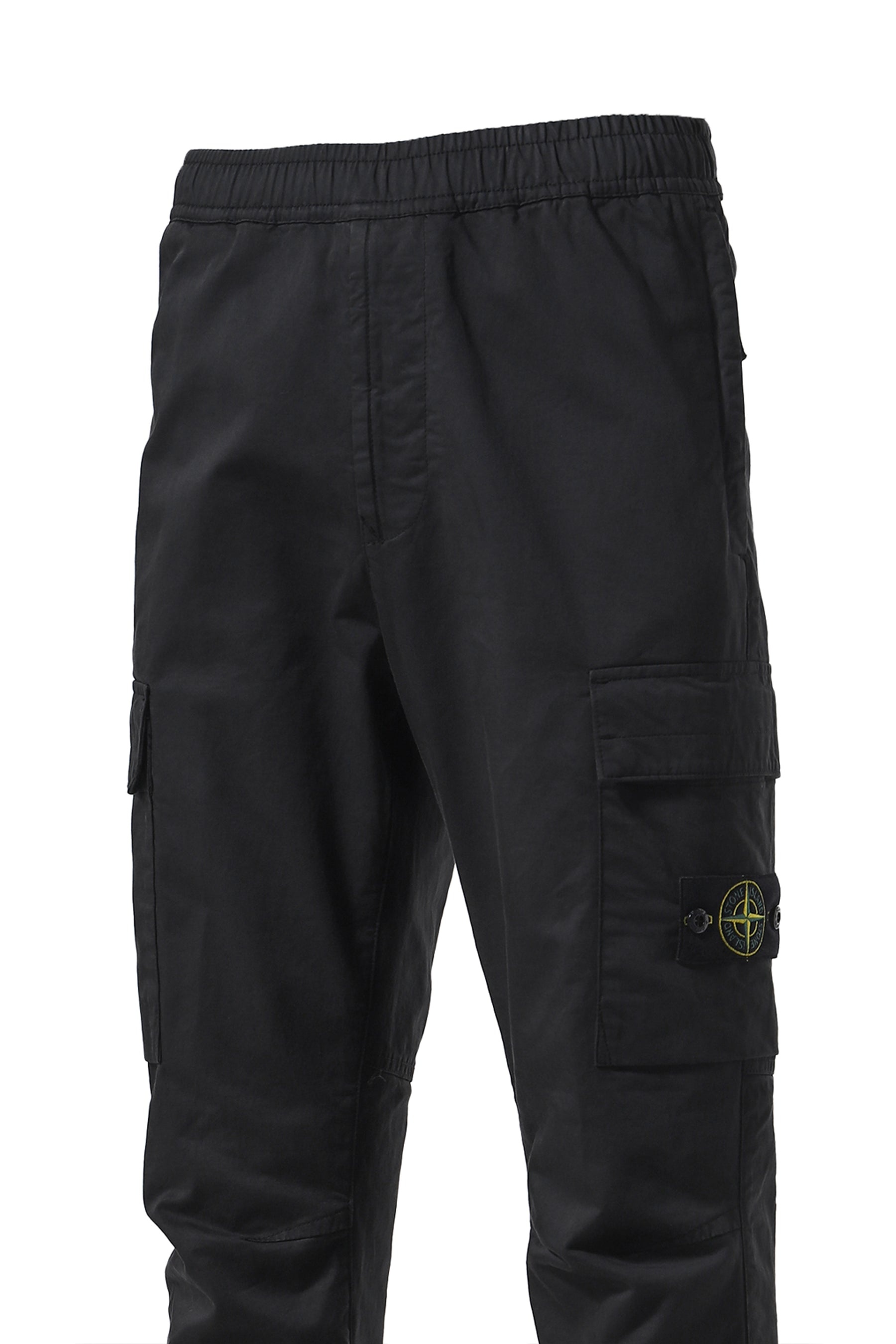 STRETCH COTTON CARGO PANTS / BLK - 6