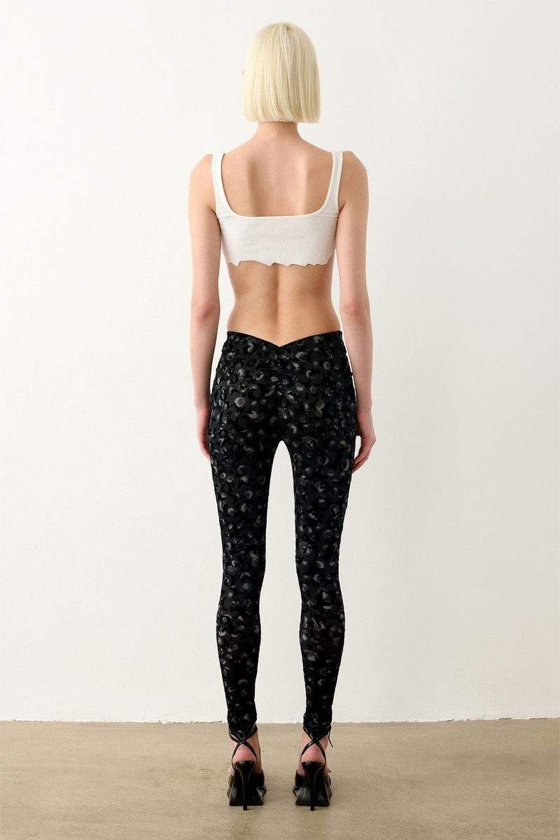 KNOCKOUT LEGGINGS BLACK LEOPARD PRINT 4