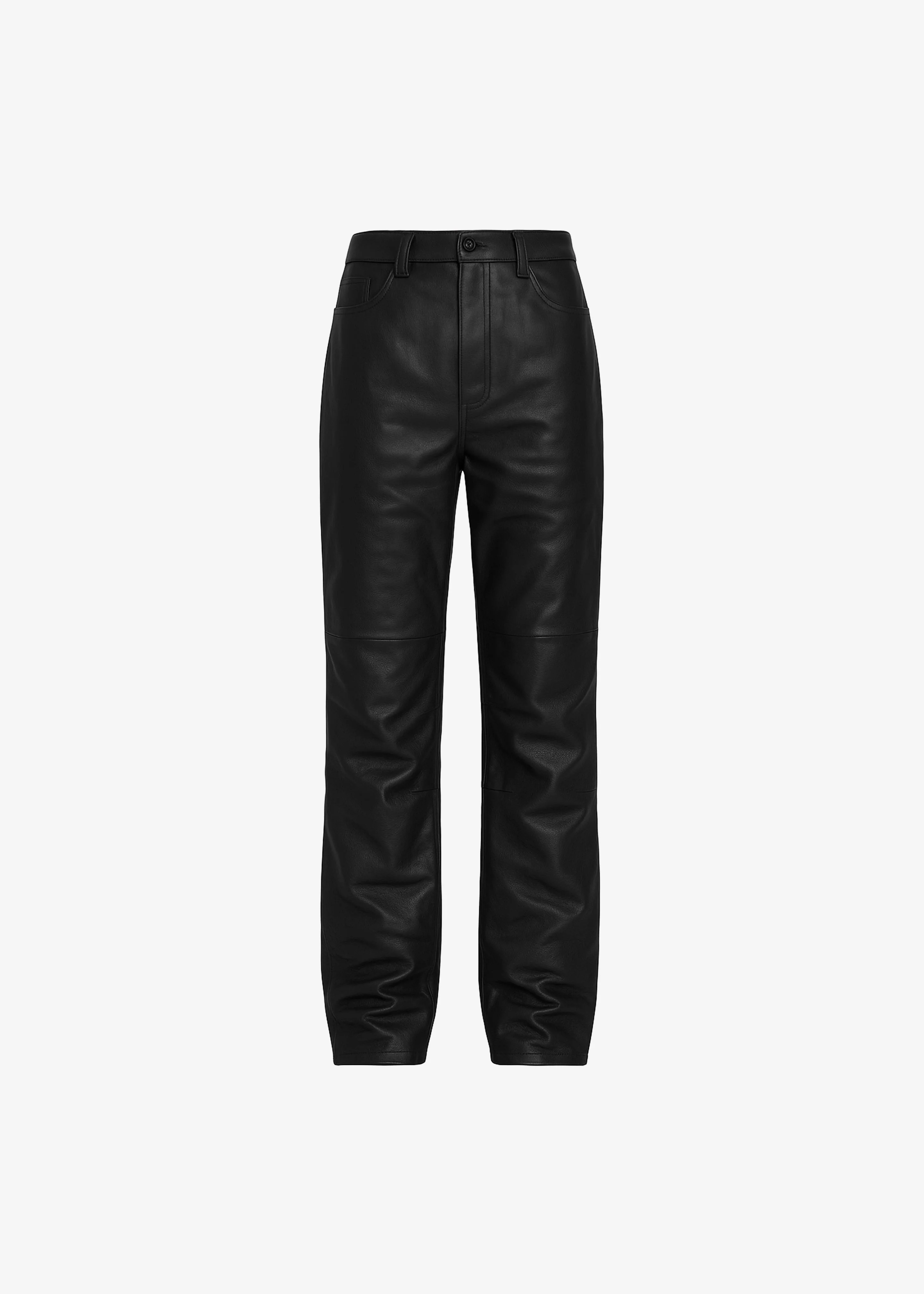 Dalston Leather Pants - Black - 1