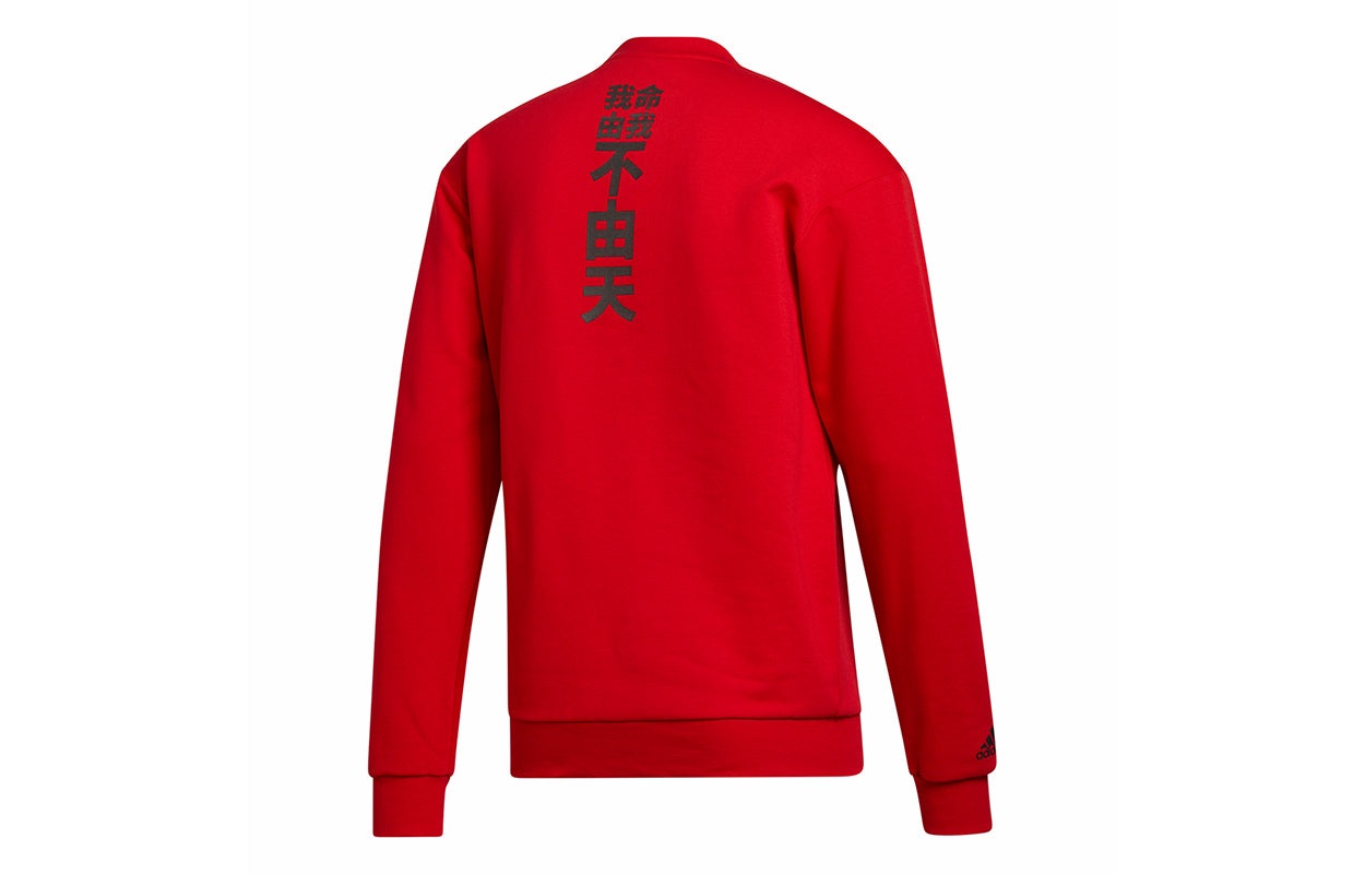 adidas Rose Crew Basketball Sports Round-neck Hooded Shirt Men Light Red GP6116 - 2