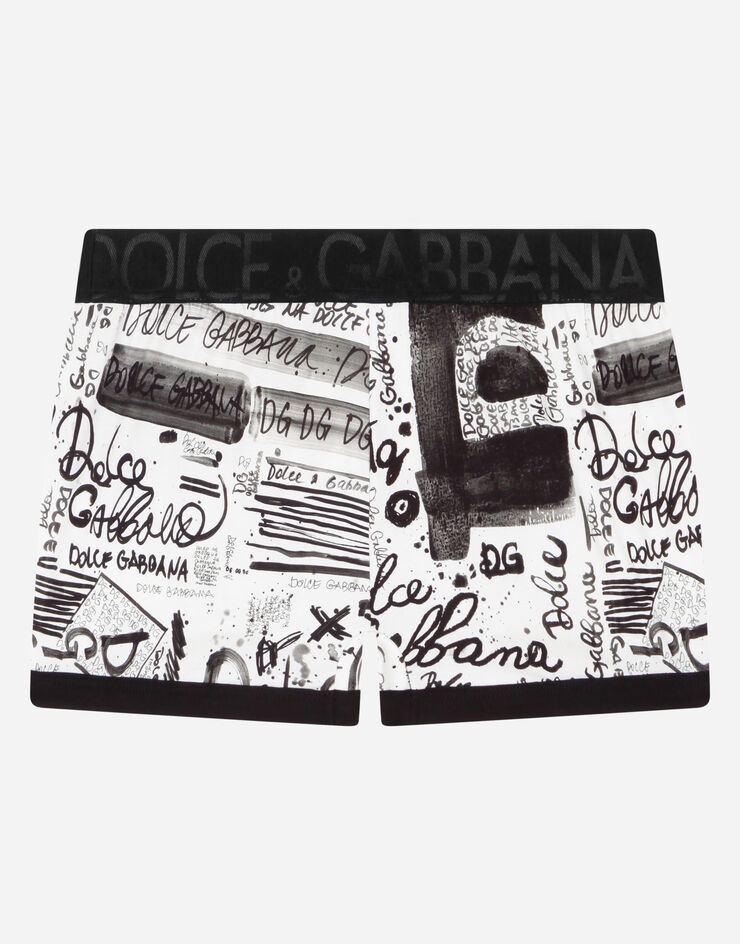 Logo-print two-way stretch cotton boxers - 3