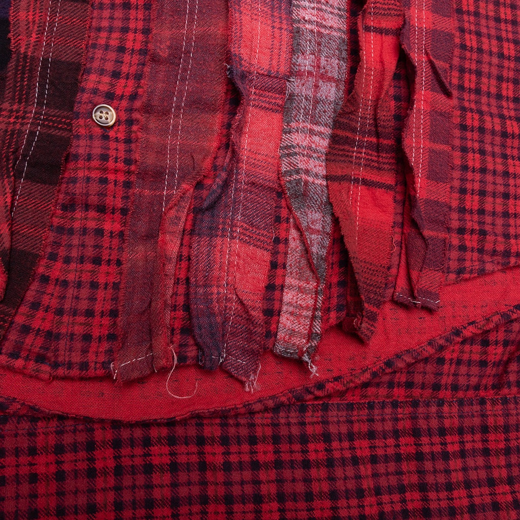 RIBBON OVER DYE FLANNEL SHIRT - ASSORTED - 4