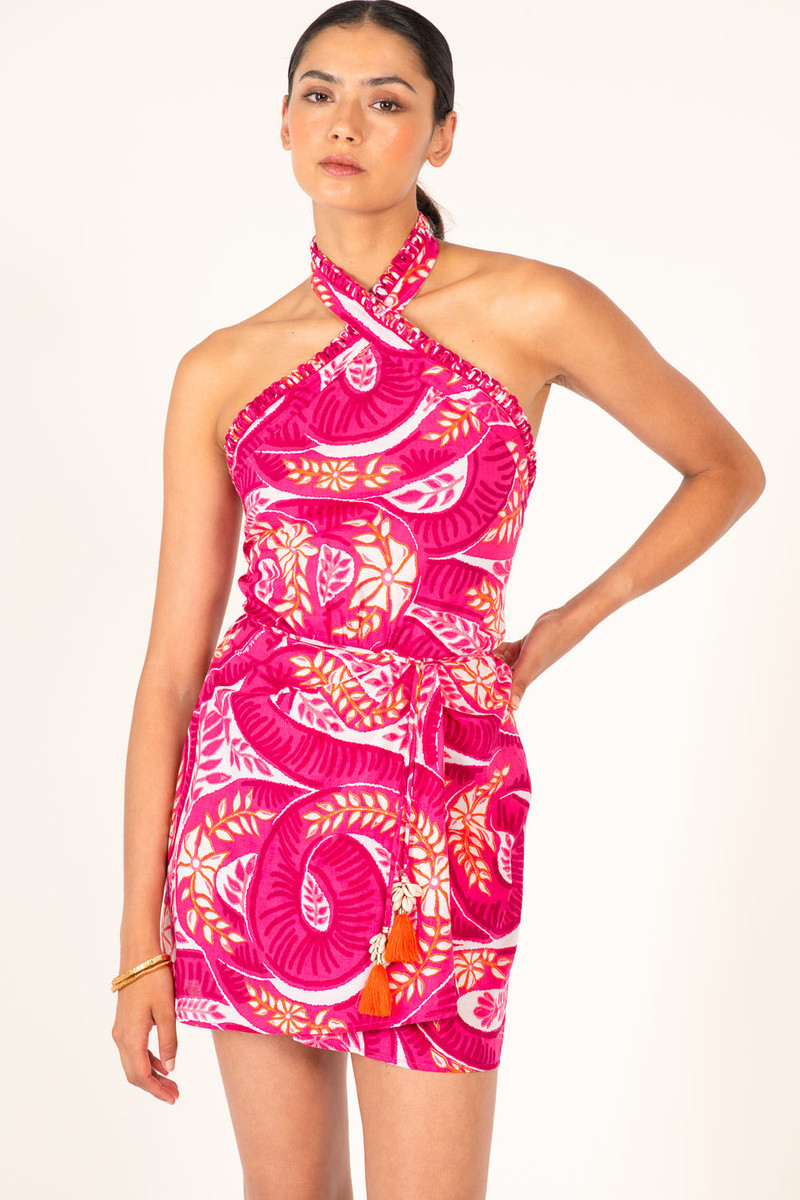 Mini Dress Manon - Pink Holy Snake 3