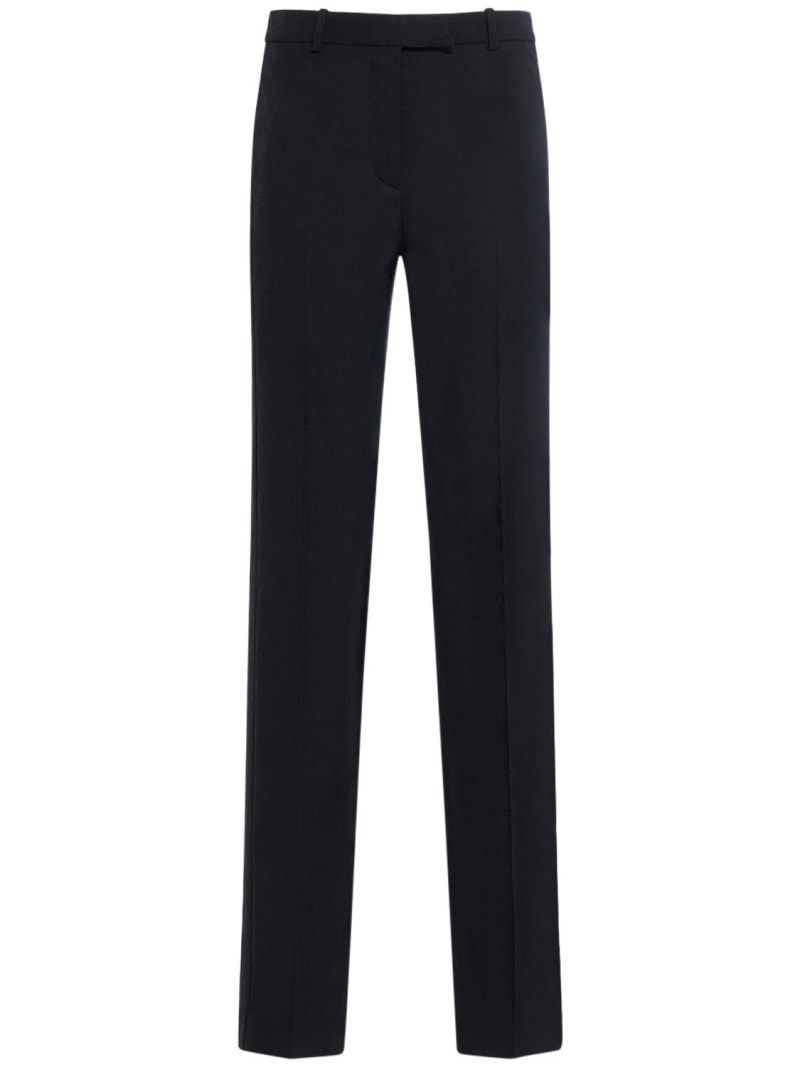 Barocco tailored wool straight pants - 1