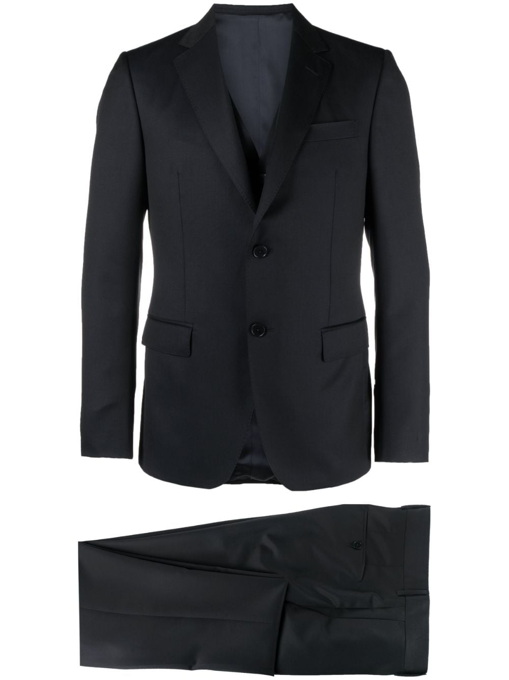 single-breasted three-piece suit - 1