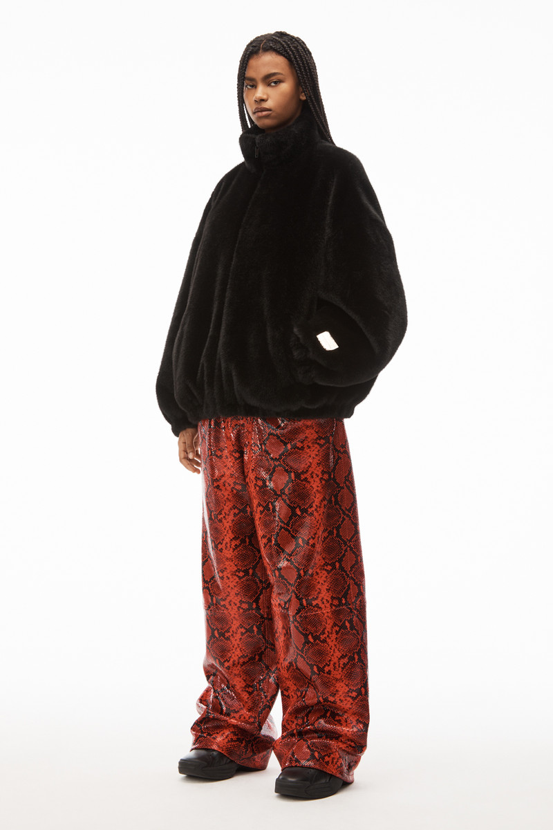 Alexander Wang faux fur track jacket outlook