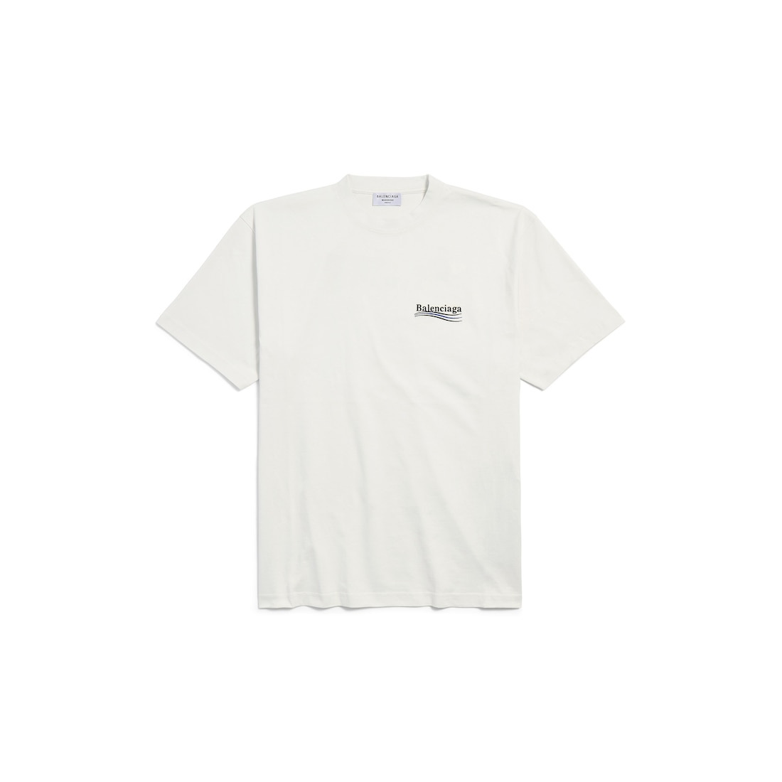 Women's Political Campaign T-shirt Large Fit in White - 1