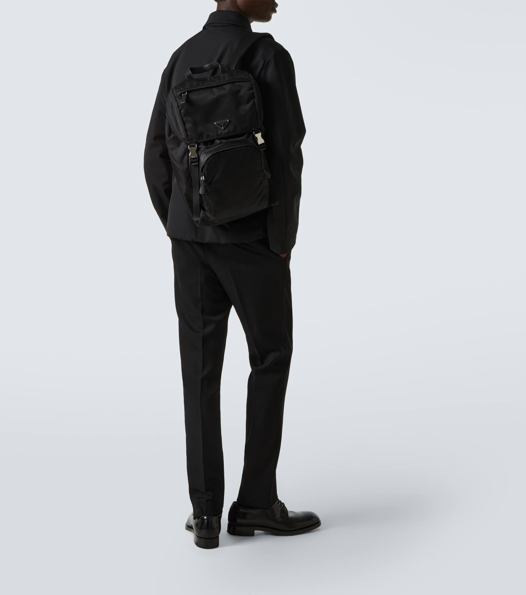 Re-Nylon logo backpack - 6